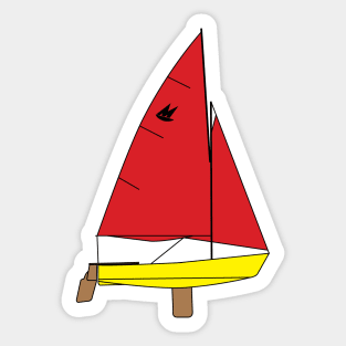 Mirror Dinghy Sailboat Sticker